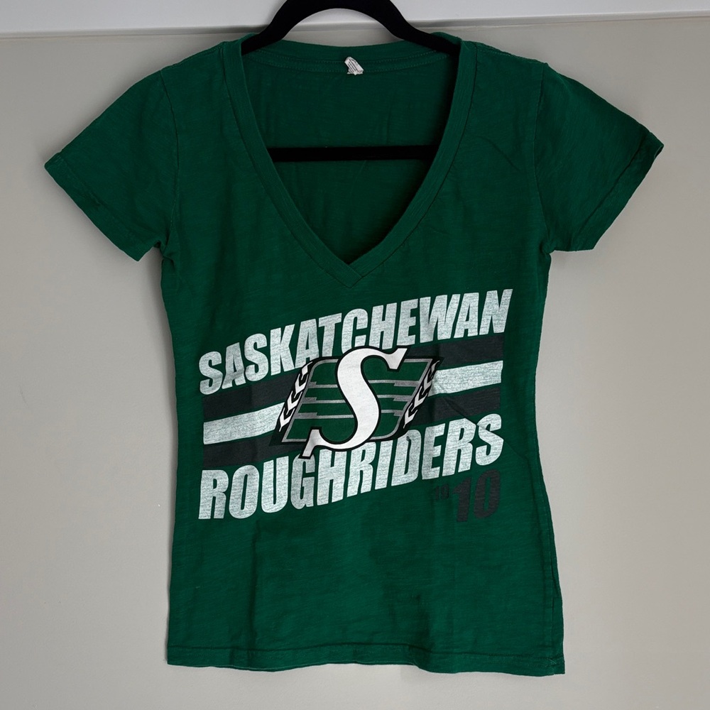 CFL Women’s Green Saskatchewan Roughriders T-Shirt